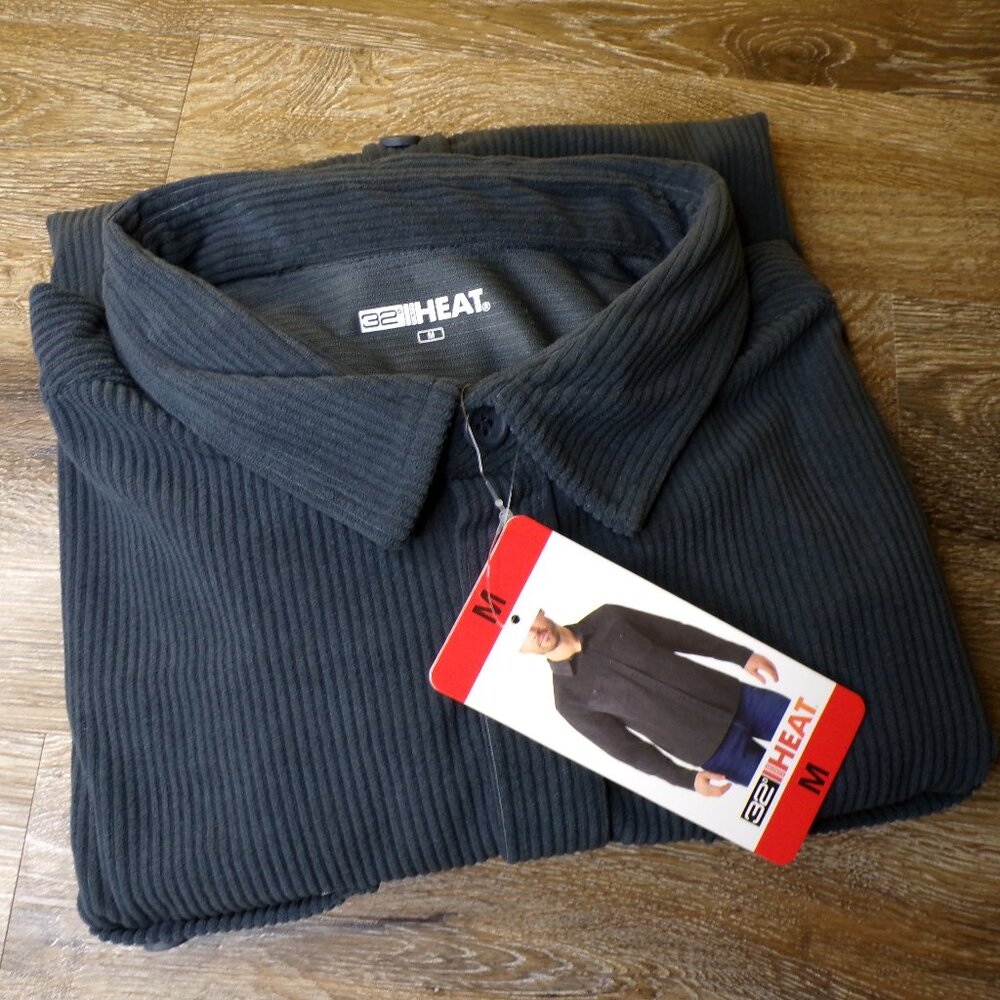 32 Degrees NWT Men's Blue Corduroy Overshirt - Medium